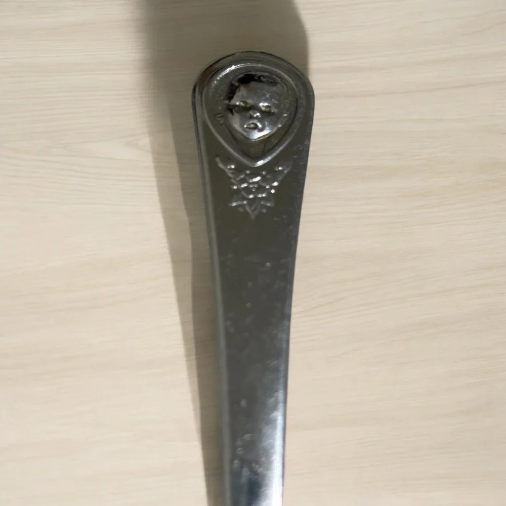 Oneida Stainless Gerber Baby Face Floral Baby Spoon 5.5